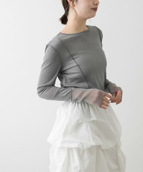 SENSE OF PLACE by URBAN RESEARCH / センスオブプレイス バイ アーバンリサーチ Tシャツ | ラメシアーレイヤードトップ | 詳細28