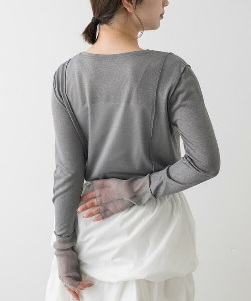 SENSE OF PLACE by URBAN RESEARCH / センスオブプレイス バイ アーバンリサーチ Tシャツ | ラメシアーレイヤードトップ | 詳細29