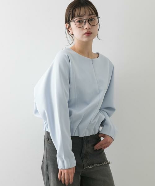 SENSE OF PLACE by URBAN RESEARCH / センスオブプレイス バイ アーバンリサーチ Tシャツ | ボートネックダンボールカットトップ | 詳細1