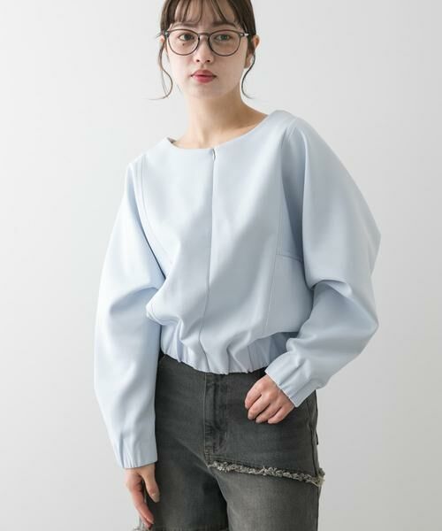 SENSE OF PLACE by URBAN RESEARCH / センスオブプレイス バイ アーバンリサーチ Tシャツ | ボートネックダンボールカットトップ | 詳細2