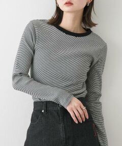 SENSE OF PLACE by URBAN RESEARCH / センスオブプレイス バイ アーバンリサーチ Tシャツ | 『WEB限定』クルーネックリンガーボーダーTシャツ