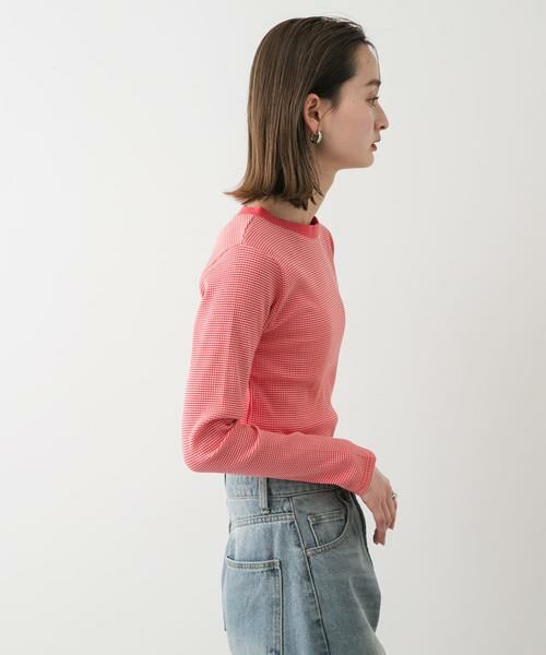 SENSE OF PLACE by URBAN RESEARCH / センスオブプレイス バイ アーバンリサーチ Tシャツ | 『WEB限定』クルーネックリンガーボーダーTシャツ | 詳細2