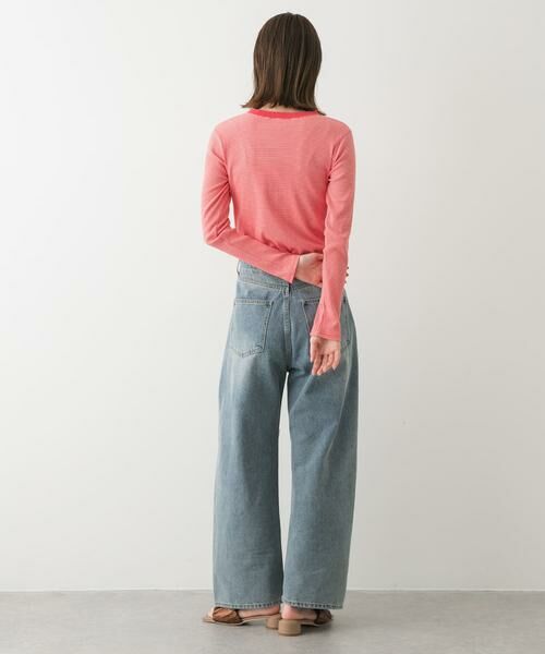 SENSE OF PLACE by URBAN RESEARCH / センスオブプレイス バイ アーバンリサーチ Tシャツ | 『WEB限定』クルーネックリンガーボーダーTシャツ | 詳細4