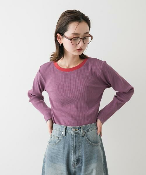 SENSE OF PLACE by URBAN RESEARCH / センスオブプレイス バイ アーバンリサーチ Tシャツ | 『WEB限定』クルーネックリンガーボーダーTシャツ | 詳細9