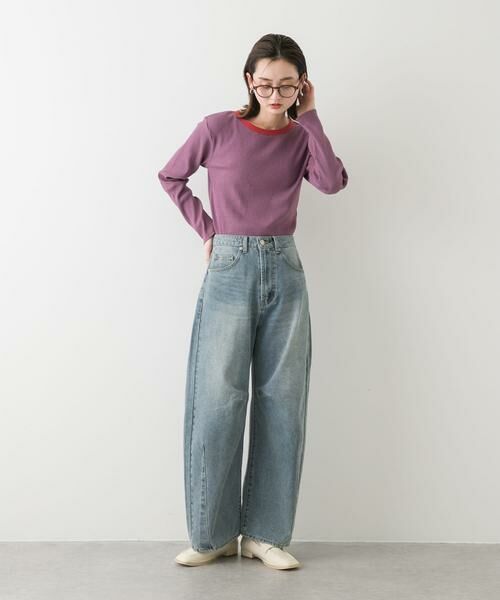 SENSE OF PLACE by URBAN RESEARCH / センスオブプレイス バイ アーバンリサーチ Tシャツ | 『WEB限定』クルーネックリンガーボーダーTシャツ | 詳細12