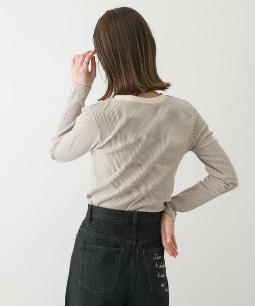 SENSE OF PLACE by URBAN RESEARCH / センスオブプレイス バイ アーバンリサーチ Tシャツ | 『WEB限定』クルーネックリンガーボーダーTシャツ | 詳細15