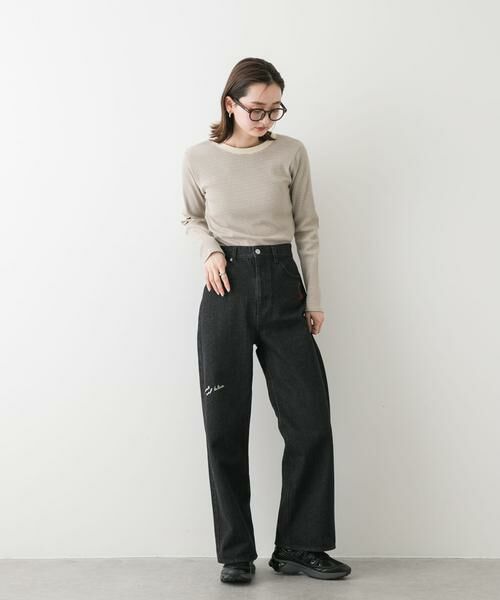 SENSE OF PLACE by URBAN RESEARCH / センスオブプレイス バイ アーバンリサーチ Tシャツ | 『WEB限定』クルーネックリンガーボーダーTシャツ | 詳細17