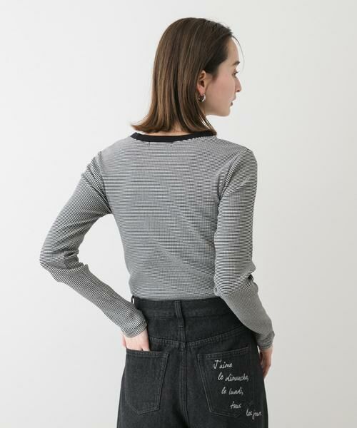 SENSE OF PLACE by URBAN RESEARCH / センスオブプレイス バイ アーバンリサーチ Tシャツ | 『WEB限定』クルーネックリンガーボーダーTシャツ | 詳細25