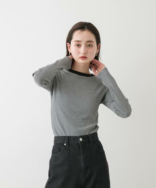 SENSE OF PLACE by URBAN RESEARCH / センスオブプレイス バイ アーバンリサーチ Tシャツ | 『WEB限定』クルーネックリンガーボーダーTシャツ | 詳細26