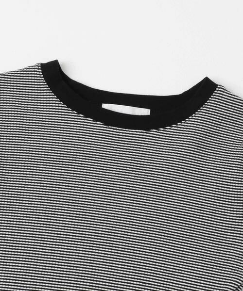 SENSE OF PLACE by URBAN RESEARCH / センスオブプレイス バイ アーバンリサーチ Tシャツ | 『WEB限定』クルーネックリンガーボーダーTシャツ | 詳細30