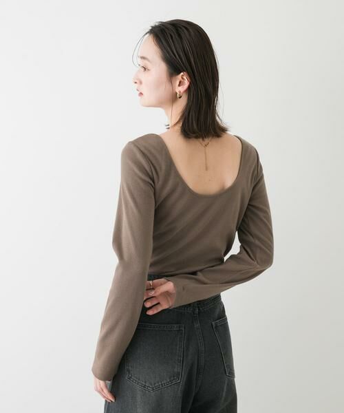 SENSE OF PLACE by URBAN RESEARCH / センスオブプレイス バイ アーバンリサーチ Tシャツ | カップツキバックオープンリブトップ | 詳細4