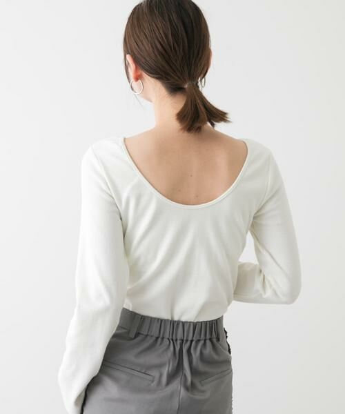 SENSE OF PLACE by URBAN RESEARCH / センスオブプレイス バイ アーバンリサーチ Tシャツ | カップツキバックオープンリブトップ | 詳細14