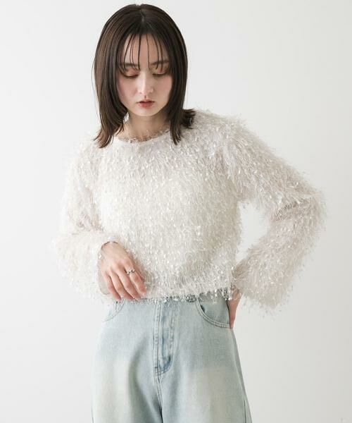 SENSE OF PLACE by URBAN RESEARCH / センスオブプレイス バイ アーバンリサーチ Tシャツ | 『洗濯可』フリンジテープトップ | 詳細22