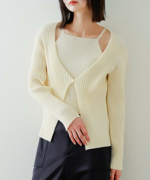 セール】 アンサンブルレイヤードセーター （ニット・セーター