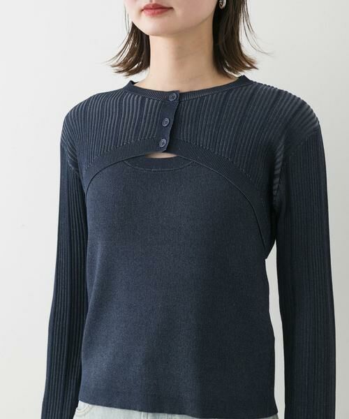 SENSE OF PLACE by URBAN RESEARCH / センスオブプレイス バイ アーバンリサーチ ニット・セーター | 2Pレイヤードセーター | 詳細6