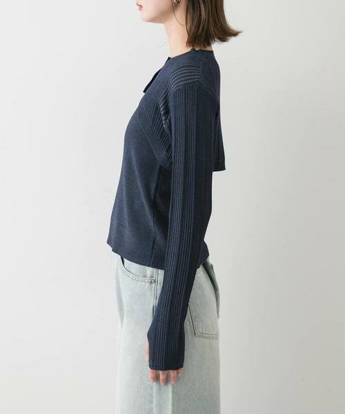 SENSE OF PLACE by URBAN RESEARCH / センスオブプレイス バイ アーバンリサーチ ニット・セーター | 2Pレイヤードセーター | 詳細9