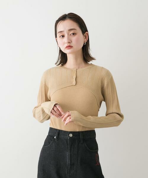 SENSE OF PLACE by URBAN RESEARCH / センスオブプレイス バイ アーバンリサーチ ニット・セーター | 2Pレイヤードセーター | 詳細27