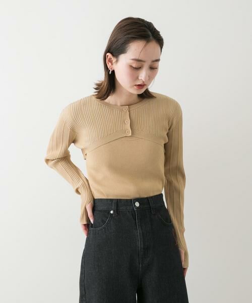 SENSE OF PLACE by URBAN RESEARCH / センスオブプレイス バイ アーバンリサーチ ニット・セーター | 2Pレイヤードセーター | 詳細28