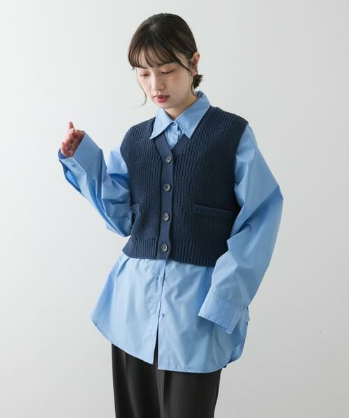 SENSE OF PLACE by URBAN RESEARCH / センスオブプレイス バイ アーバンリサーチ ベスト | クロップドニットベスト | 詳細4