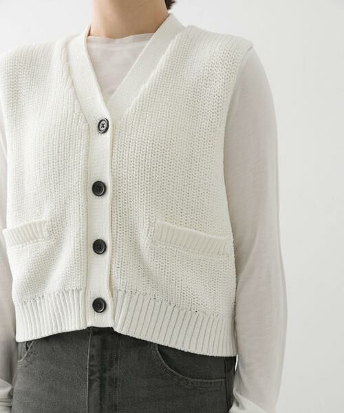 SENSE OF PLACE by URBAN RESEARCH / センスオブプレイス バイ アーバンリサーチ ベスト | クロップドニットベスト | 詳細25