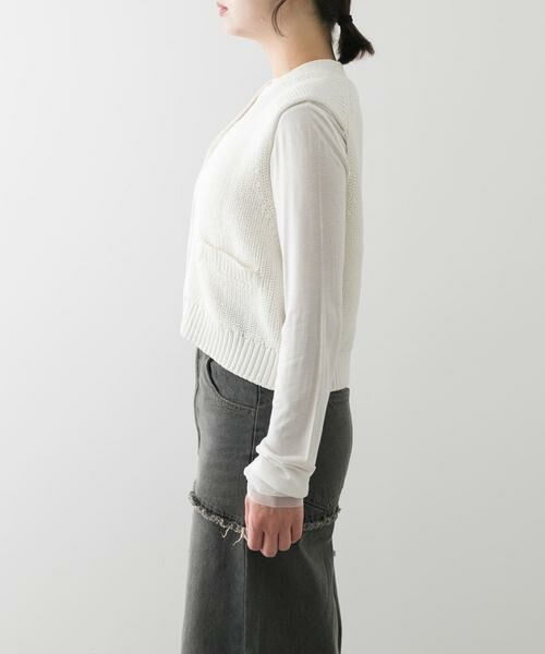 SENSE OF PLACE by URBAN RESEARCH / センスオブプレイス バイ アーバンリサーチ ベスト | クロップドニットベスト | 詳細23