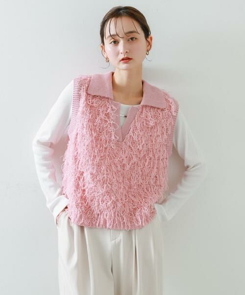 SENSE OF PLACE by URBAN RESEARCH / センスオブプレイス バイ アーバンリサーチ ベスト | ループヤーンニットベスト | 詳細1