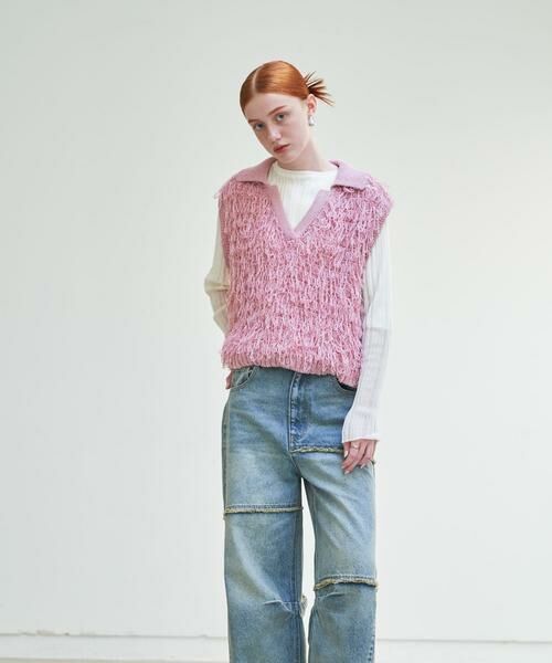 SENSE OF PLACE by URBAN RESEARCH / センスオブプレイス バイ アーバンリサーチ ベスト | ループヤーンニットベスト | 詳細5