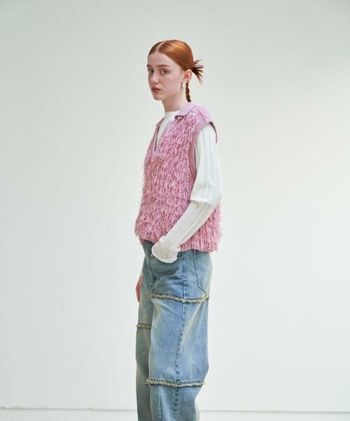 SENSE OF PLACE by URBAN RESEARCH / センスオブプレイス バイ アーバンリサーチ ベスト | ループヤーンニットベスト | 詳細6