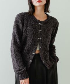 SENSE OF PLACE by URBAN RESEARCH / センスオブプレイス バイ アーバンリサーチ カーディガン・ボレロ | ラメリボンクルーネックカーディガン