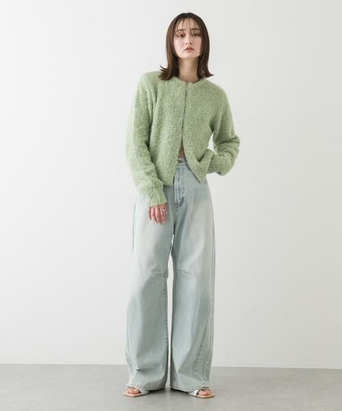 SENSE OF PLACE by URBAN RESEARCH / センスオブプレイス バイ アーバンリサーチ カーディガン・ボレロ | ラメリボンクルーネックカーディガン | 詳細3