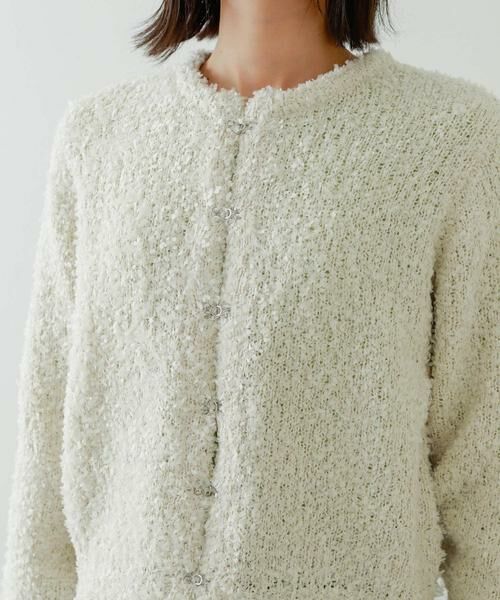 SENSE OF PLACE by URBAN RESEARCH / センスオブプレイス バイ アーバンリサーチ カーディガン・ボレロ | ラメリボンクルーネックカーディガン | 詳細20