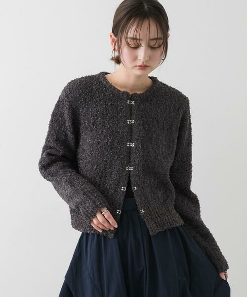 SENSE OF PLACE by URBAN RESEARCH / センスオブプレイス バイ アーバンリサーチ カーディガン・ボレロ | ラメリボンクルーネックカーディガン | 詳細29