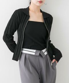 SENSE OF PLACE by URBAN RESEARCH / センスオブプレイス バイ アーバンリサーチ カーディガン・ボレロ | マジョリカプリーツコンパクトカーディガン