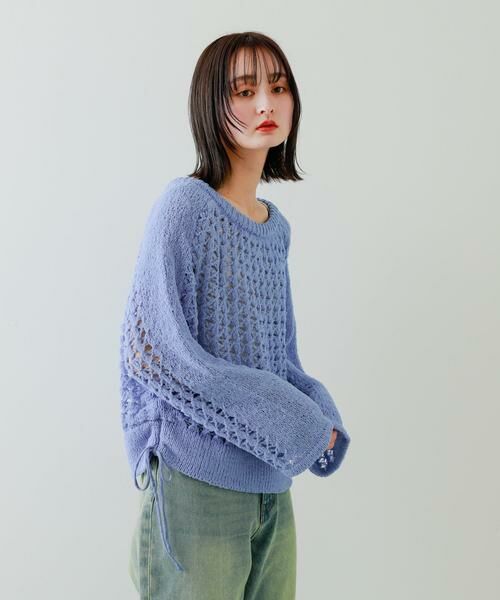 SENSE OF PLACE by URBAN RESEARCH / センスオブプレイス バイ アーバンリサーチ ニット・セーター | チュールヤーンメッシュセーター | 詳細1