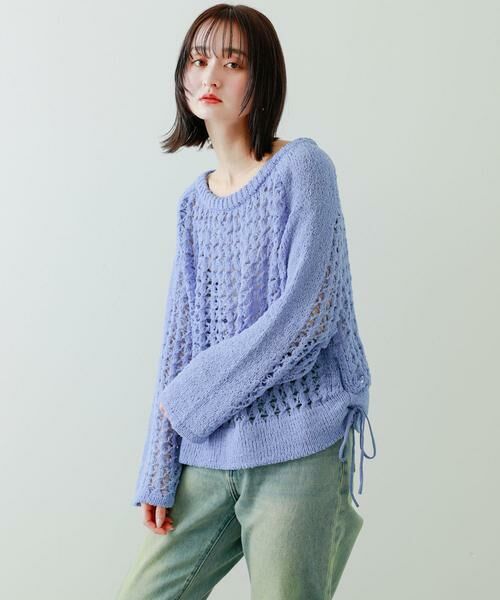 SENSE OF PLACE by URBAN RESEARCH / センスオブプレイス バイ アーバンリサーチ ニット・セーター | チュールヤーンメッシュセーター | 詳細2