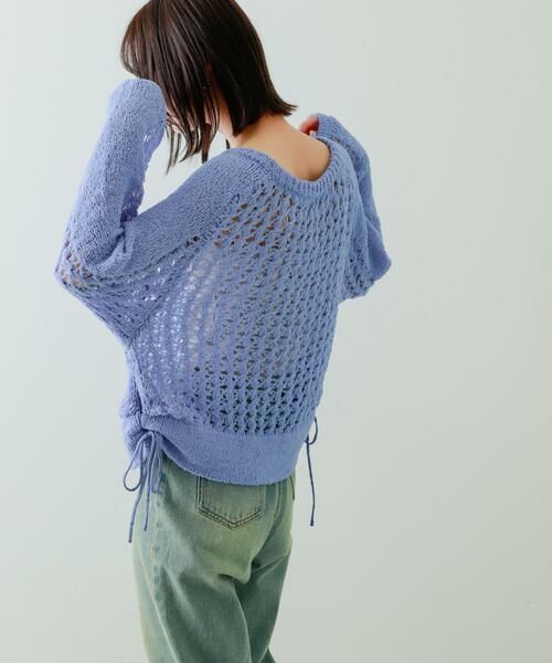 SENSE OF PLACE by URBAN RESEARCH / センスオブプレイス バイ アーバンリサーチ ニット・セーター | チュールヤーンメッシュセーター | 詳細4