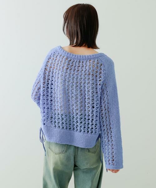 SENSE OF PLACE by URBAN RESEARCH / センスオブプレイス バイ アーバンリサーチ ニット・セーター | チュールヤーンメッシュセーター | 詳細5