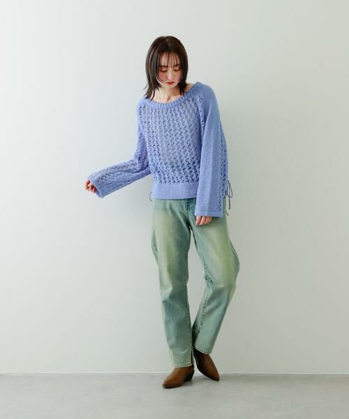SENSE OF PLACE by URBAN RESEARCH / センスオブプレイス バイ アーバンリサーチ ニット・セーター | チュールヤーンメッシュセーター | 詳細6