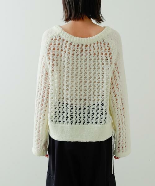 SENSE OF PLACE by URBAN RESEARCH / センスオブプレイス バイ アーバンリサーチ ニット・セーター | チュールヤーンメッシュセーター | 詳細24