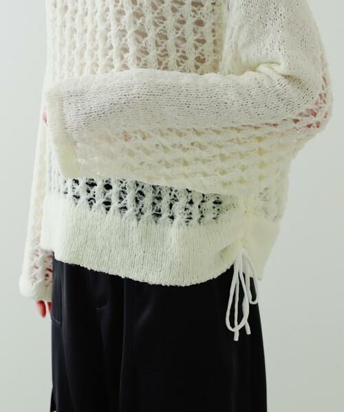 SENSE OF PLACE by URBAN RESEARCH / センスオブプレイス バイ アーバンリサーチ ニット・セーター | チュールヤーンメッシュセーター | 詳細27