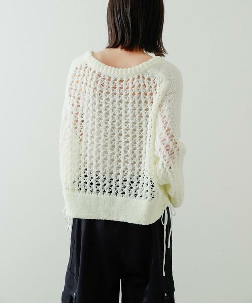 SENSE OF PLACE by URBAN RESEARCH / センスオブプレイス バイ アーバンリサーチ ニット・セーター | チュールヤーンメッシュセーター | 詳細17