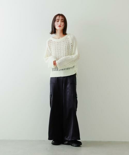 SENSE OF PLACE by URBAN RESEARCH / センスオブプレイス バイ アーバンリサーチ ニット・セーター | チュールヤーンメッシュセーター | 詳細18