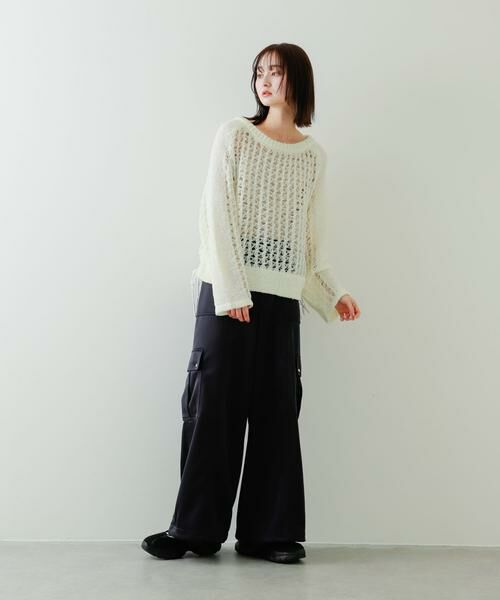 SENSE OF PLACE by URBAN RESEARCH / センスオブプレイス バイ アーバンリサーチ ニット・セーター | チュールヤーンメッシュセーター | 詳細19