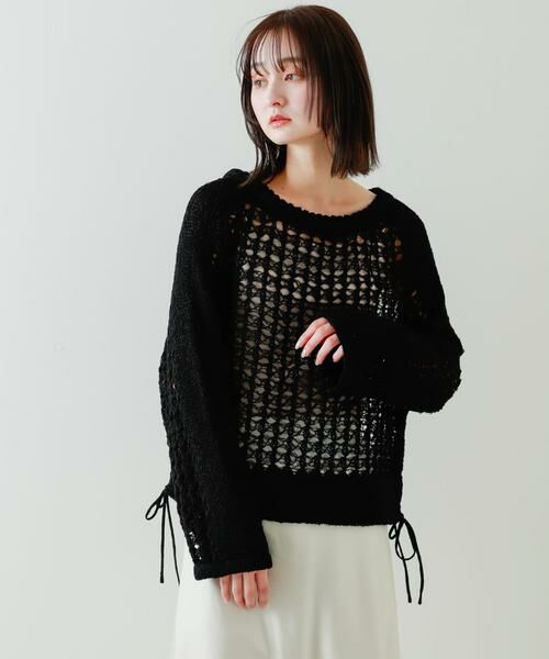 SENSE OF PLACE by URBAN RESEARCH / センスオブプレイス バイ アーバンリサーチ ニット・セーター | チュールヤーンメッシュセーター | 詳細30