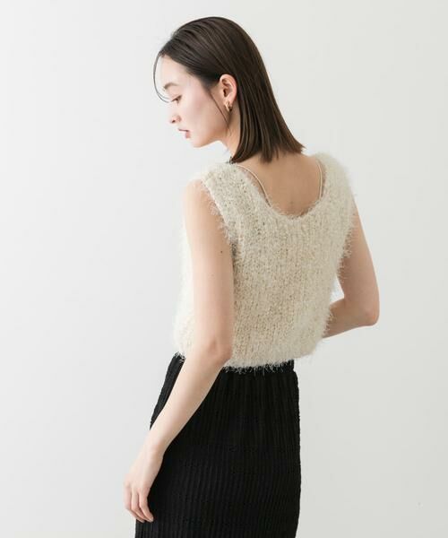 SENSE OF PLACE by URBAN RESEARCH / センスオブプレイス バイ アーバンリサーチ ベスト | クロップドフェザーヤーンニットベスト | 詳細2