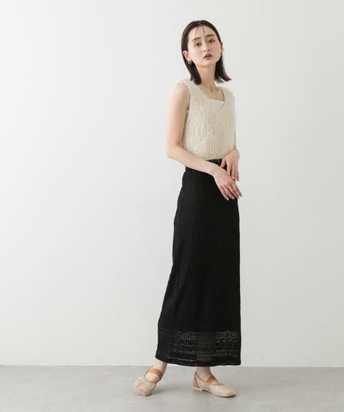 SENSE OF PLACE by URBAN RESEARCH / センスオブプレイス バイ アーバンリサーチ ベスト | クロップドフェザーヤーンニットベスト | 詳細3