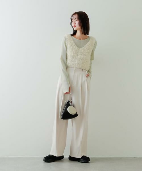 SENSE OF PLACE by URBAN RESEARCH / センスオブプレイス バイ アーバンリサーチ ベスト | クロップドフェザーヤーンニットベスト | 詳細6