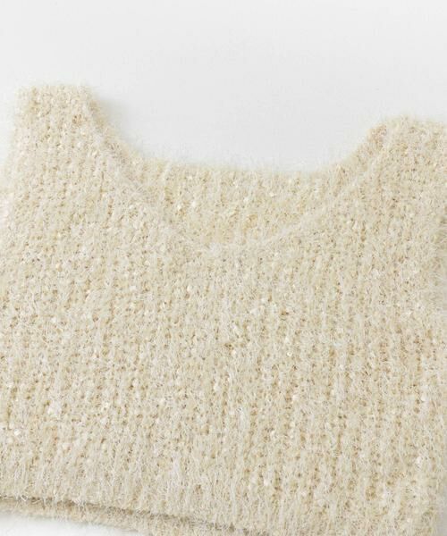 SENSE OF PLACE by URBAN RESEARCH / センスオブプレイス バイ アーバンリサーチ ベスト | クロップドフェザーヤーンニットベスト | 詳細9