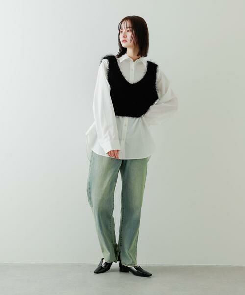 SENSE OF PLACE by URBAN RESEARCH / センスオブプレイス バイ アーバンリサーチ ベスト | クロップドフェザーヤーンニットベスト | 詳細16