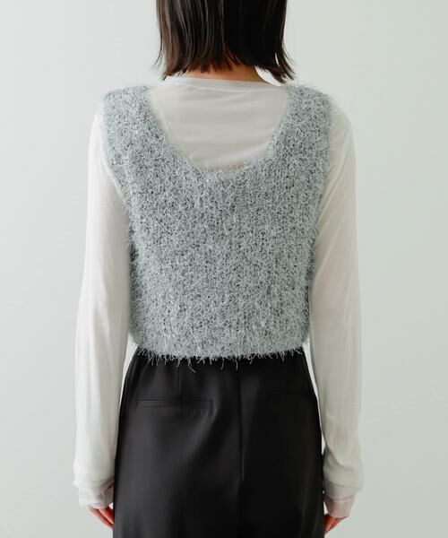 SENSE OF PLACE by URBAN RESEARCH / センスオブプレイス バイ アーバンリサーチ ベスト | クロップドフェザーヤーンニットベスト | 詳細28
